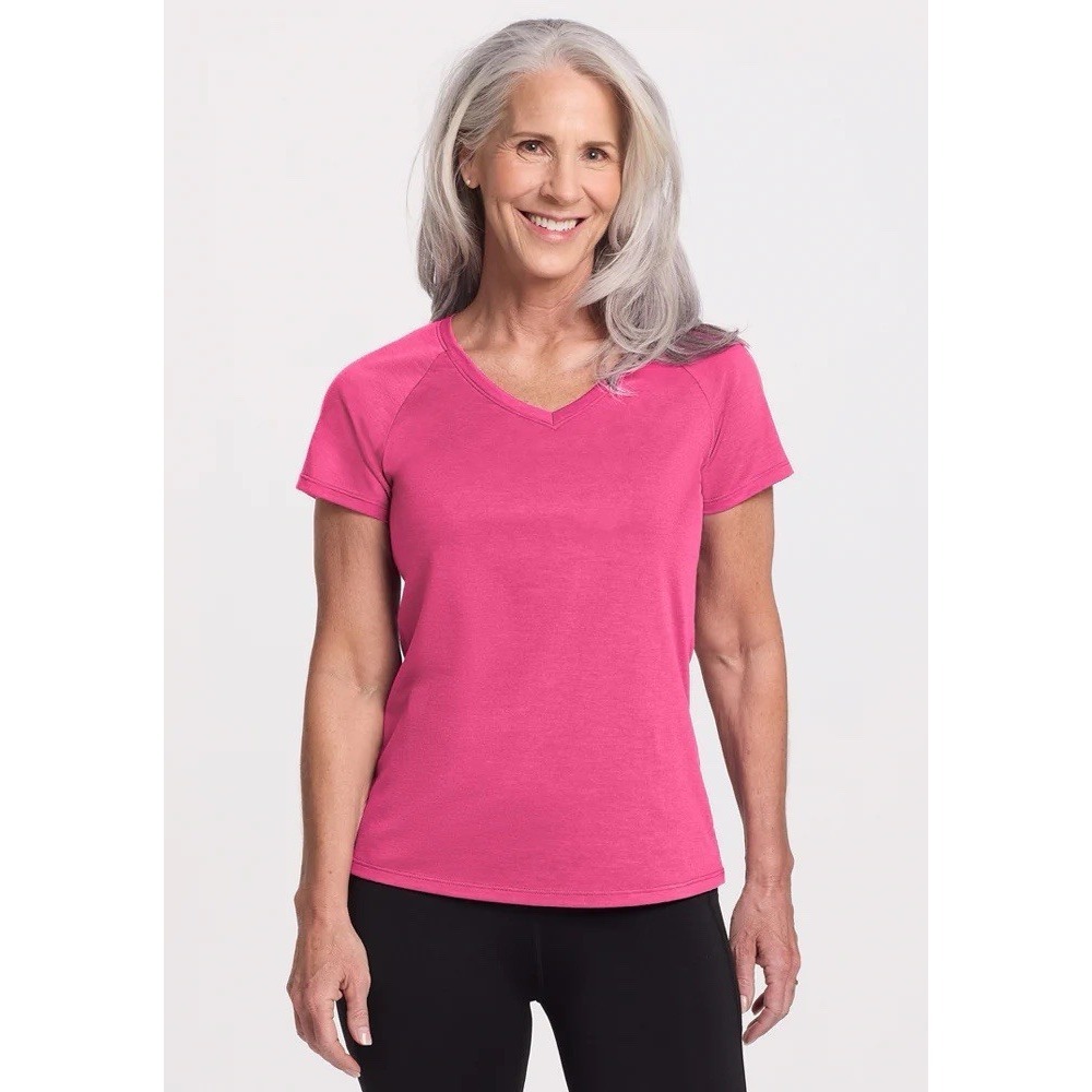 Woolx Mia V Neck Tee Shirt Size XL